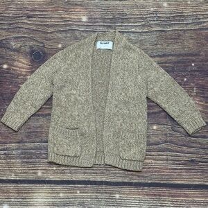 Toddler girls Old Navy Beige Knit Sweater Cardigan. Size 2T. EUC.